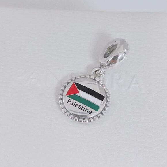 Pandora Palestine Flag Exclusive Dangle Charm with box - Picture 5 of 7